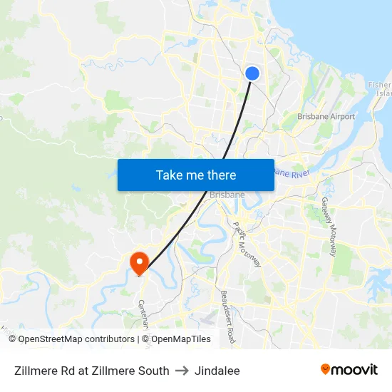 Zillmere Rd at Zillmere South to Jindalee map
