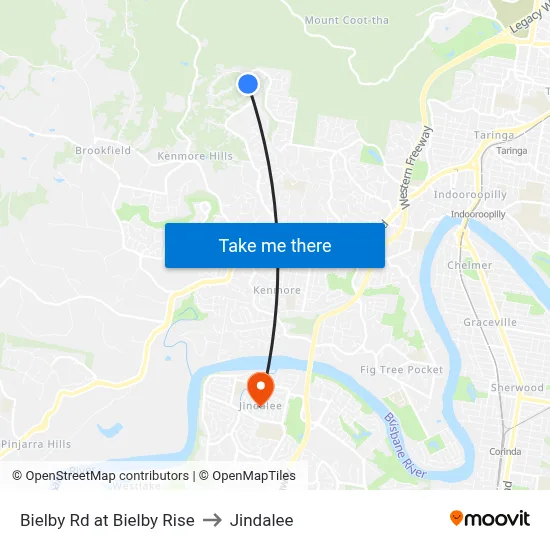 Bielby Rd at Bielby Rise to Jindalee map