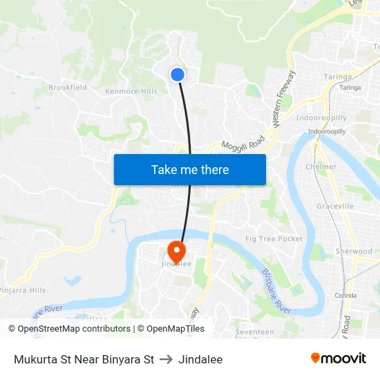Mukurta St Near Binyara St to Jindalee map