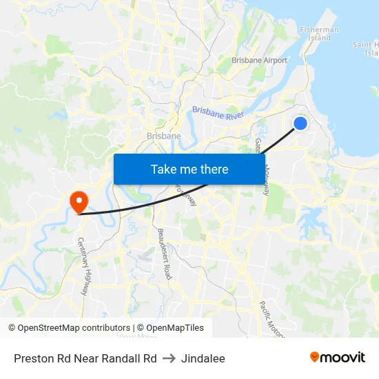 Preston Rd Near Randall Rd to Jindalee map