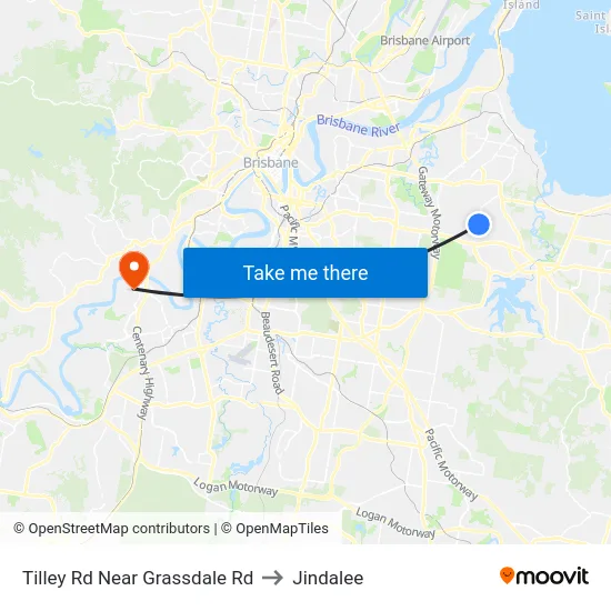 Tilley Rd Near Grassdale Rd to Jindalee map