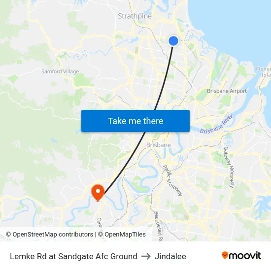 Lemke Rd at Sandgate Afc Ground to Jindalee map