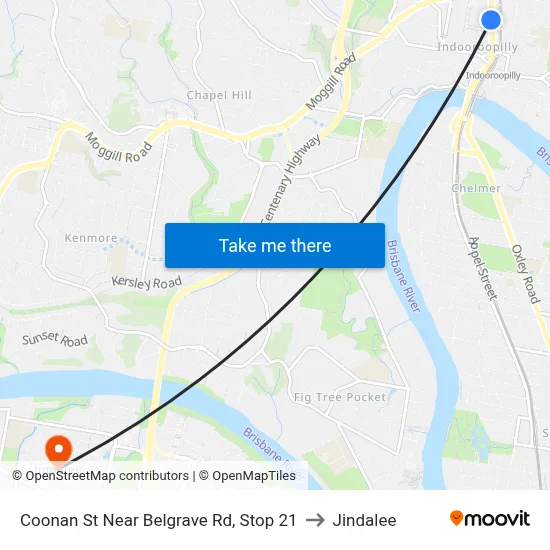 Coonan St Near Belgrave Rd, Stop 21 to Jindalee map