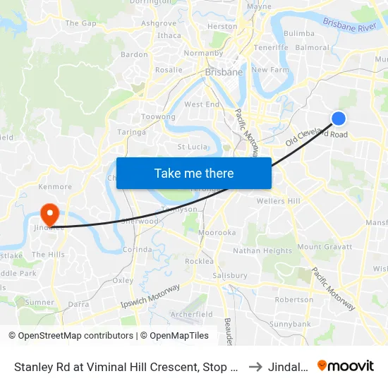 Stanley Rd at Viminal Hill Crescent, Stop 35a to Jindalee map