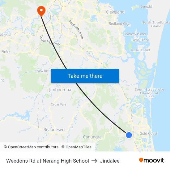 Weedons Rd at Nerang High School to Jindalee map