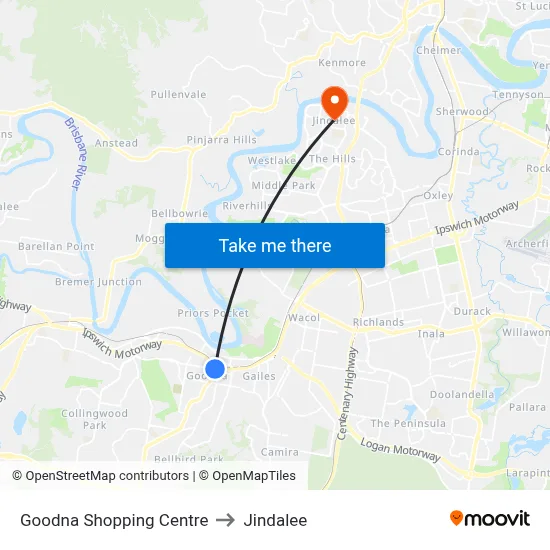 Goodna Shopping Centre to Jindalee map