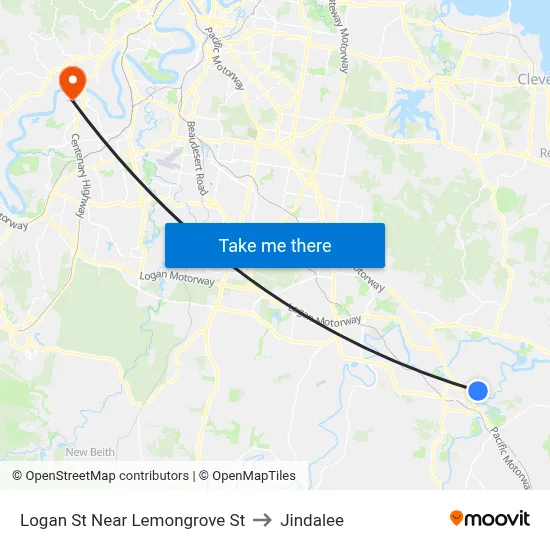 Logan St Near Lemongrove St to Jindalee map