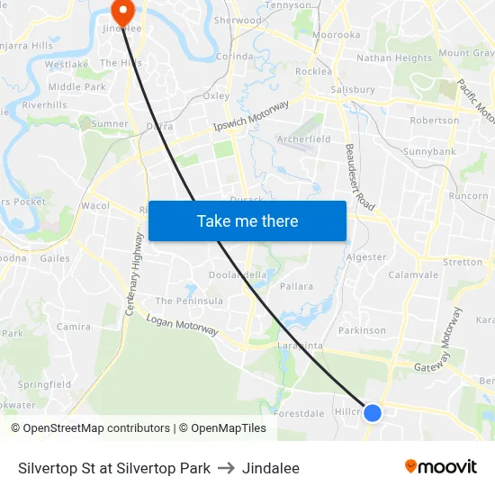 Silvertop St at Silvertop Park to Jindalee map