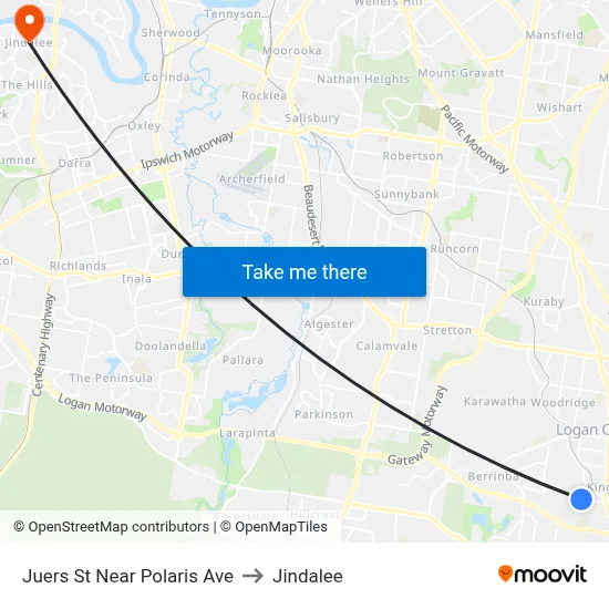 Juers St Near Polaris Ave to Jindalee map