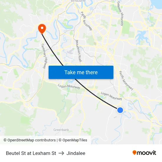 Beutel St at Lexham St to Jindalee map