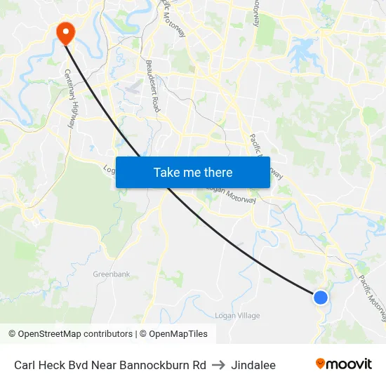 Carl Heck Bvd Near Bannockburn Rd to Jindalee map