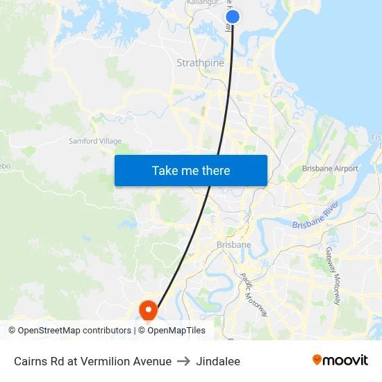Cairns Rd at Vermilion Avenue to Jindalee map