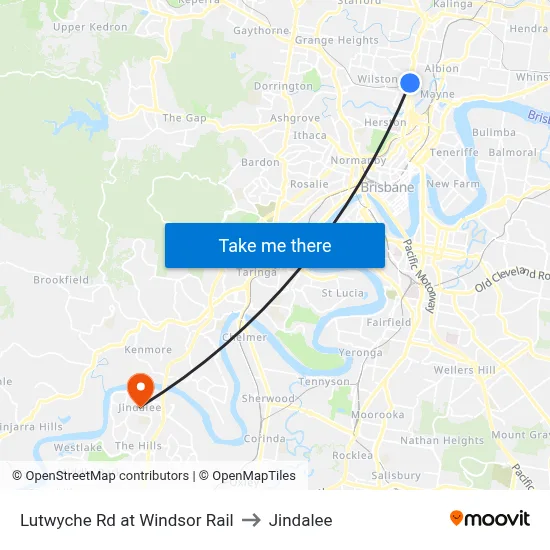 Lutwyche Rd at Windsor Rail to Jindalee map