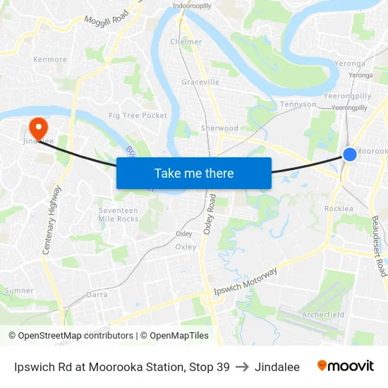 Ipswich Rd at Moorooka Station, Stop 39 to Jindalee map