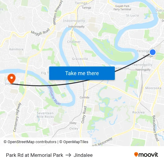 Park Rd at Memorial Park to Jindalee map