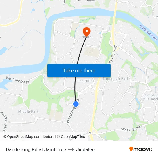 Dandenong Rd at Jamboree to Jindalee map