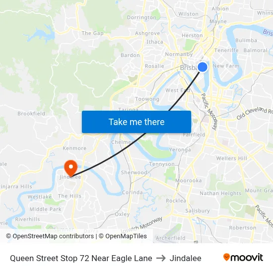 Queen Street Stop 72 Near Eagle Lane to Jindalee map