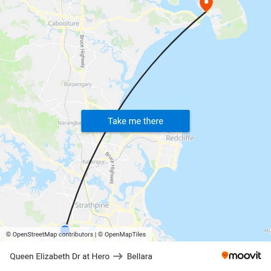 Queen Elizabeth Dr at Hero to Bellara map