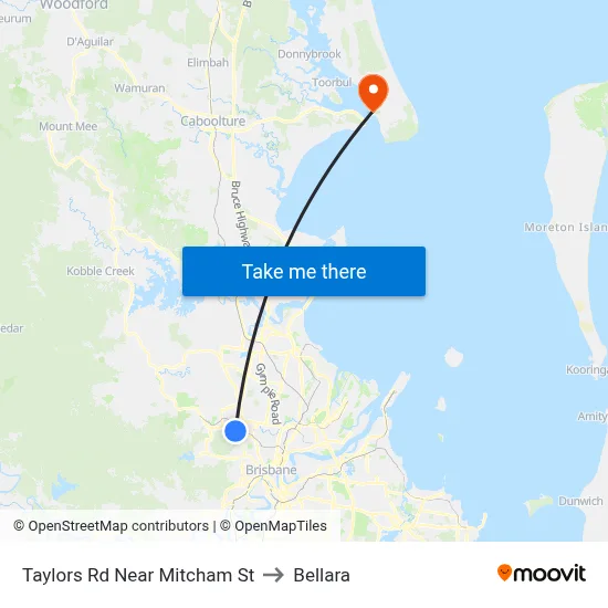 Taylors Rd Near Mitcham St to Bellara map