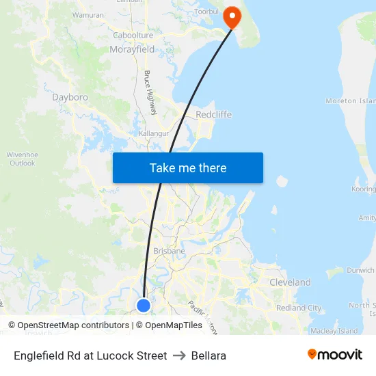 Englefield Rd at Lucock Street to Bellara map