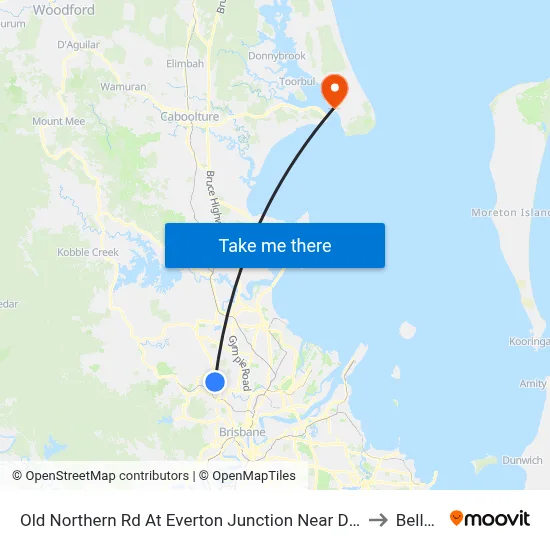 Old Northern Rd At Everton Junction Near Drake St to Bellara map