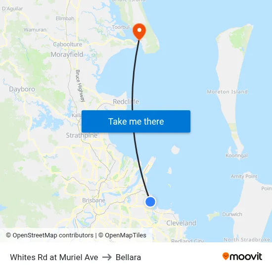 Whites Rd at Muriel Ave to Bellara map