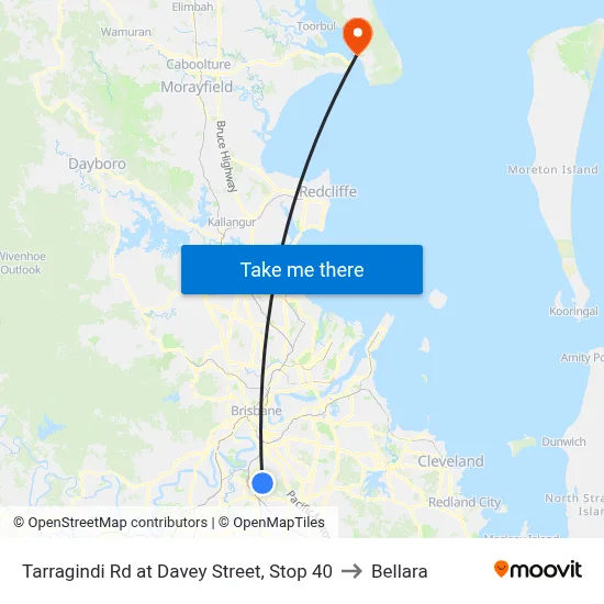 Tarragindi Rd at Davey Street, Stop 40 to Bellara map