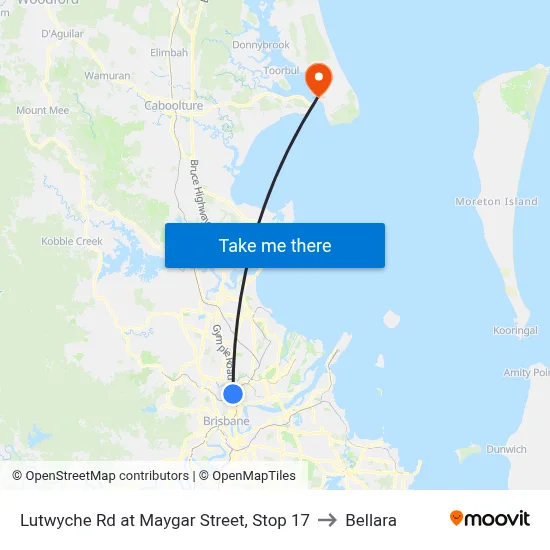 Lutwyche Rd at Maygar Street, Stop 17 to Bellara map