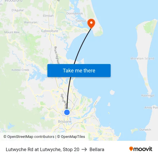 Lutwyche Rd at Lutwyche, Stop 20 to Bellara map