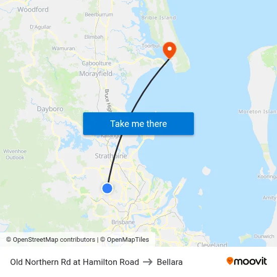 Old Northern Rd at Hamilton Road to Bellara map