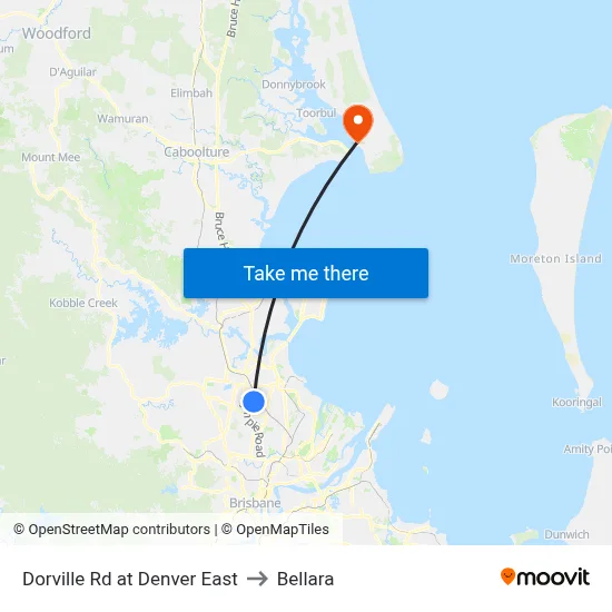 Dorville Rd at Denver East to Bellara map