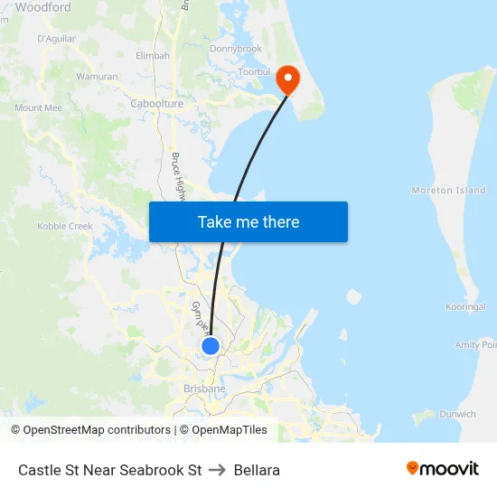 Castle St Near Seabrook St to Bellara map