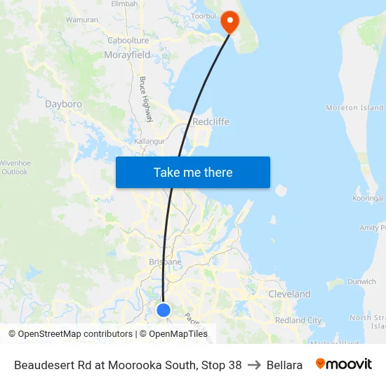 Beaudesert Rd at Moorooka South, Stop 38 to Bellara map