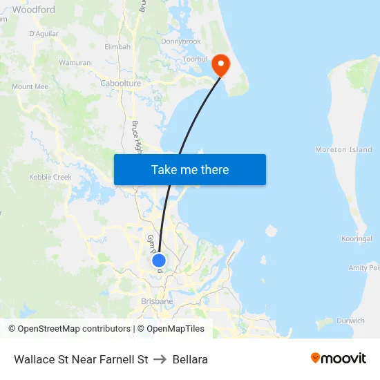 Wallace St Near Farnell St to Bellara map