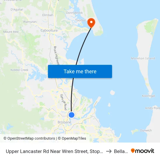 Upper Lancaster Rd Near Wren Street, Stop 25 to Bellara map