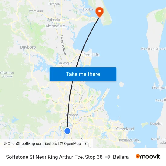 Softstone St Near King Arthur Tce, Stop 38 to Bellara map