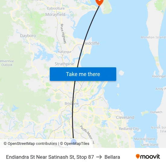 Endiandra St Near Satinash St, Stop 87 to Bellara map