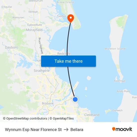 Wynnum Esp Near Florence St to Bellara map