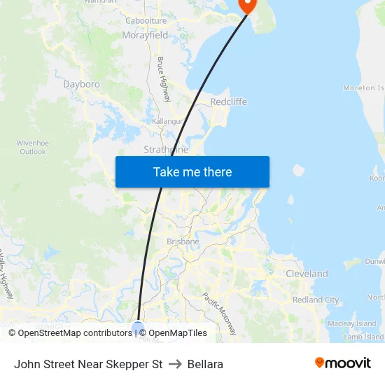 John Street Near Skepper St to Bellara map