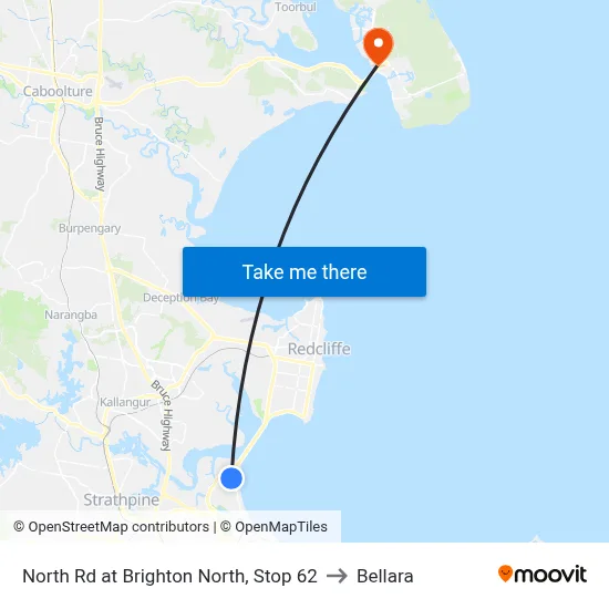 North Rd at Brighton North, Stop 62 to Bellara map
