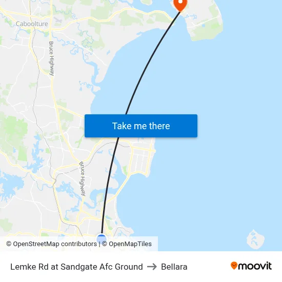 Lemke Rd at Sandgate Afc Ground to Bellara map