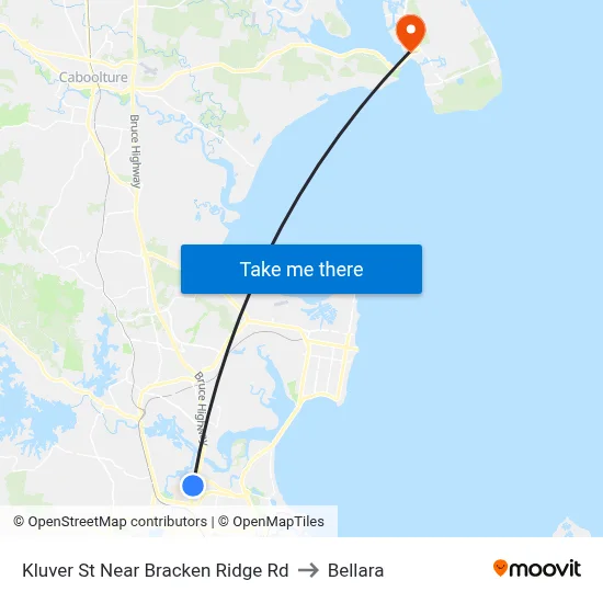 Kluver St Near Bracken Ridge Rd to Bellara map