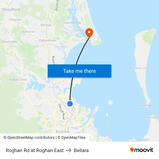 Roghan Rd at Roghan East to Bellara map