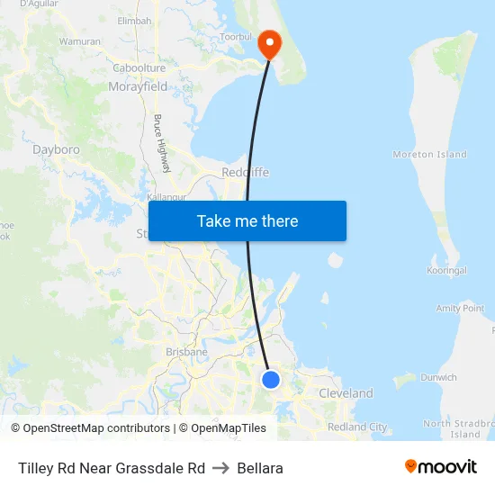 Tilley Rd Near Grassdale Rd to Bellara map