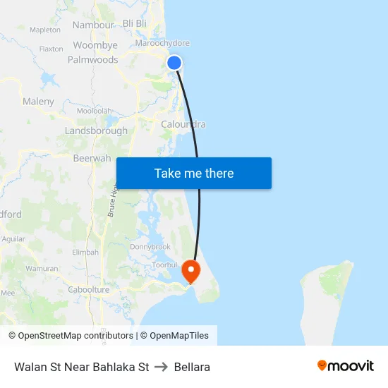 Walan St Near Bahlaka St to Bellara map