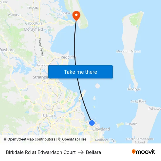 Birkdale Rd at Edwardson Court to Bellara map