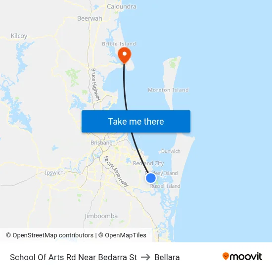 School Of Arts Rd Near Bedarra St to Bellara map