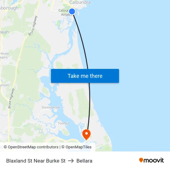 Blaxland St Near Burke St to Bellara map
