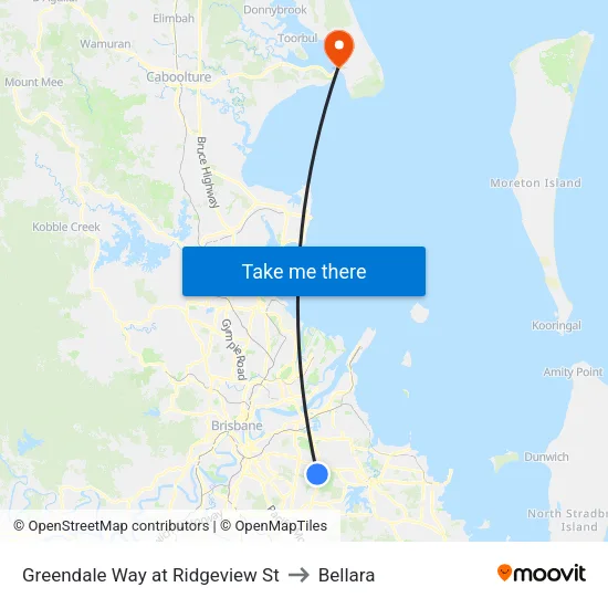 Greendale Way at Ridgeview St to Bellara map