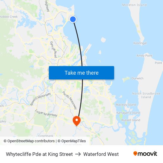 Whytecliffe Pde at King Street to Waterford West map